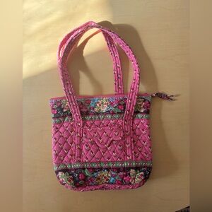 Vera Bradley Floral Pink Quilted Tote Bag